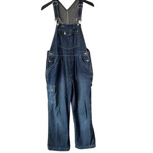 Vintage GAP Overalls Womens Small Blue Cargo Baggy Bib Y2K Workwear Gorpecore